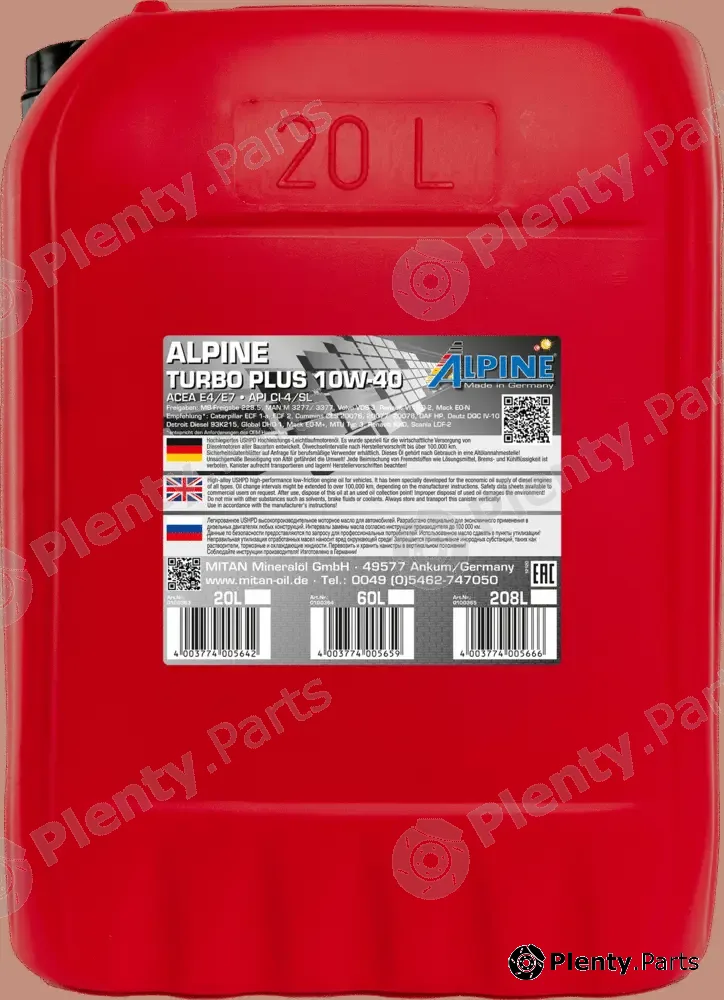 Mitan 0100363 — Engine Oil Turbo Plus 10W-40