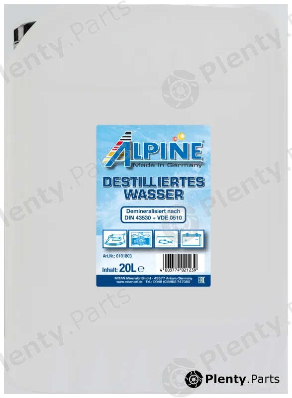 Mitan 0101803 — Distilled Water