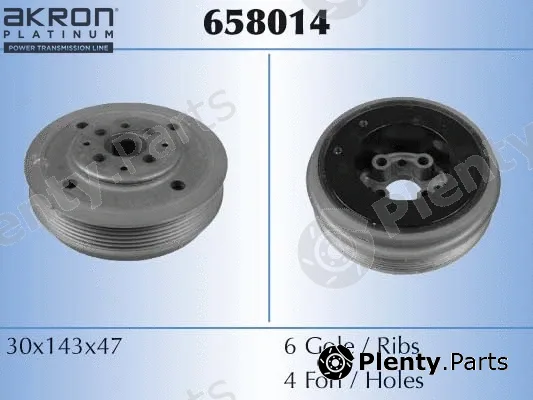Akron-Malò 658014 — Belt Pulley, crankshaft