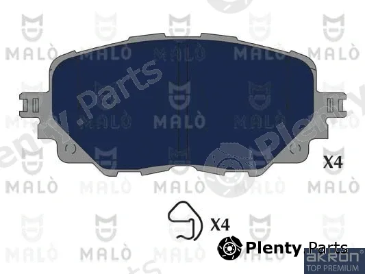 Akron-Malò 1051286 — Brake Pad Set, disc brake