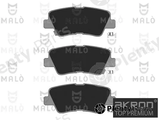 Akron-Malò 1051371 — Brake Pad Set, disc brake