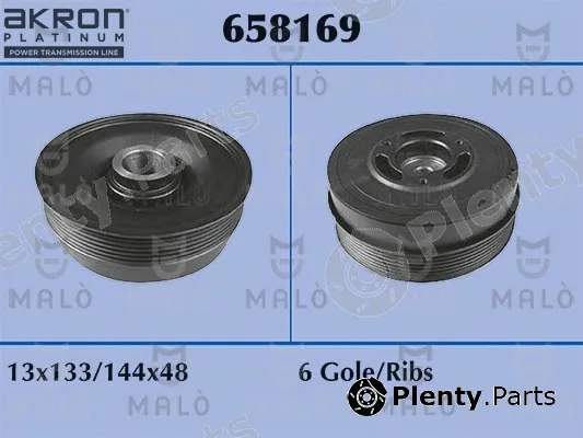 Akron-Malò 658169 — Belt Pulley, crankshaft