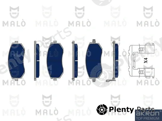 Akron-Malò 1050044 — Brake Pad Set, disc brake