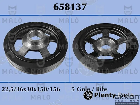 Akron-Malò 658137 — Belt Pulley, crankshaft