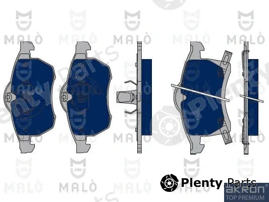 Akron-Malò 1050020 — Brake Pad Set, disc brake