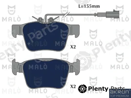 Akron-Malò 1051226 — Brake Pad Set, disc brake