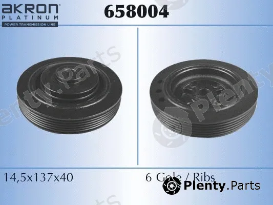 Akron-Malò 658004 — Belt Pulley, crankshaft