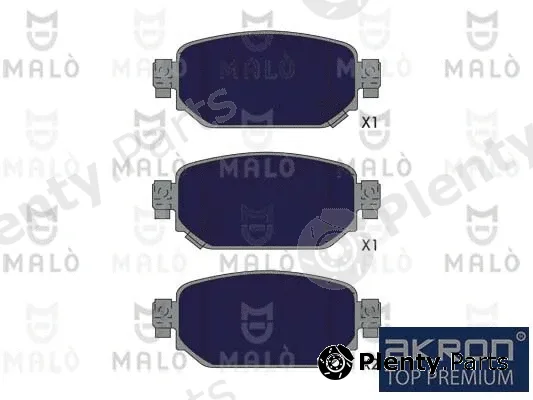 Akron-Malò 1051367 — Brake Pad Set, disc brake