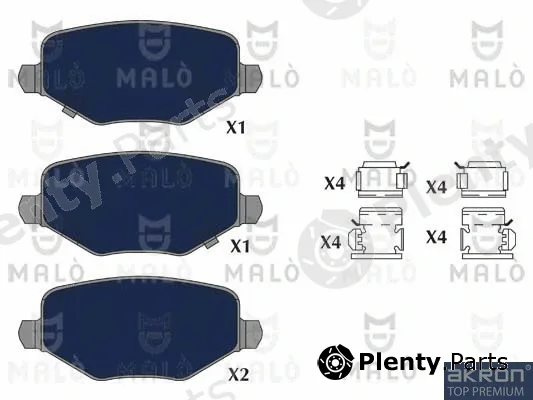 Akron-Malò 1051253 — Brake Pad Set, disc brake