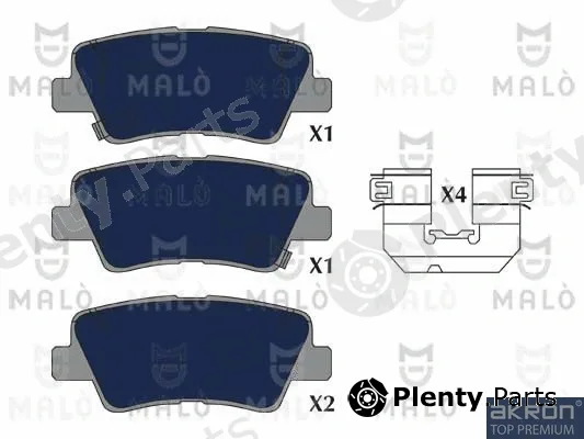 Akron-Malò 1051268 — Brake Pad Set, disc brake