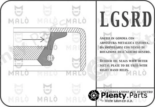 Akron-Malò 13054RDSI — Shaft Seal, camshaft