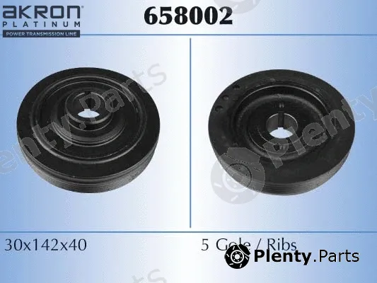 Akron-Malò 658002 — Belt Pulley, crankshaft