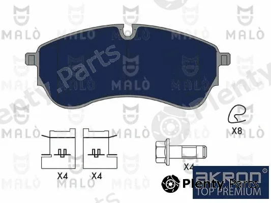 Akron-Malò 1051359 — Brake Pad Set, disc brake