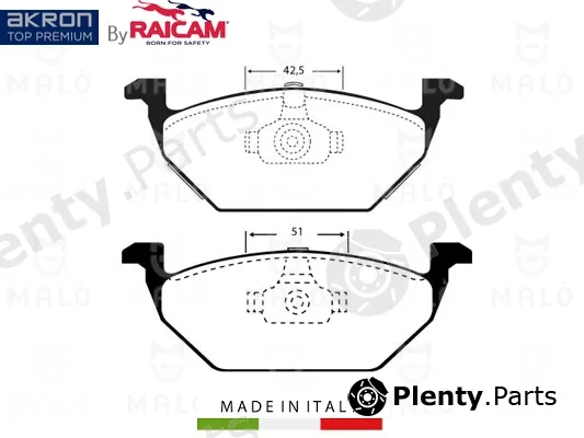 Akron-Malò 28480104 — Brake Pad Set, disc brake
