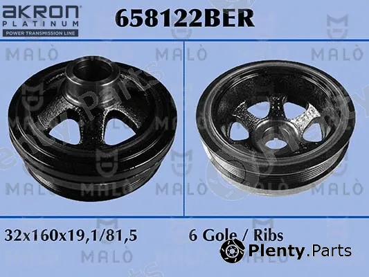 Akron-Malò 658122BER — Belt Pulley, crankshaft
