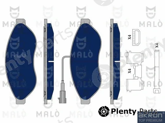 Akron-Malò 1050392 — Brake Pad Set, disc brake