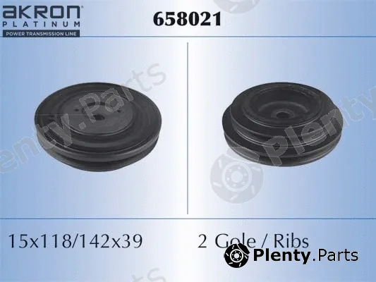 Akron-Malò 658021 — Belt Pulley, crankshaft