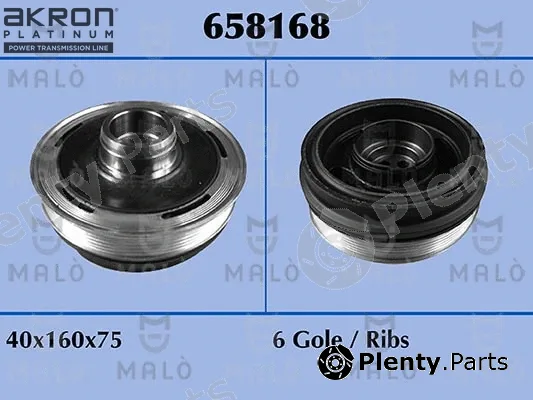 Akron-Malò 658168 — Belt Pulley, crankshaft