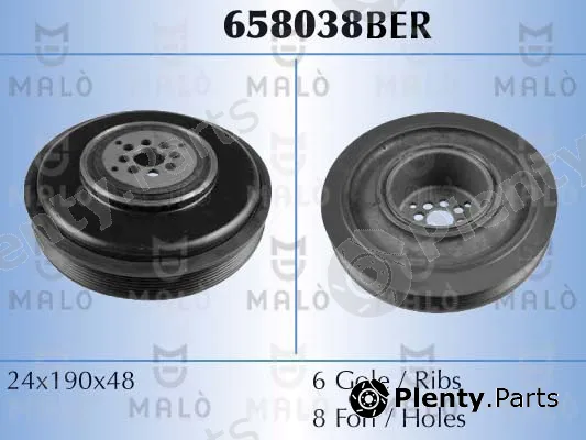 Akron-Malò 658038BER — Belt Pulley, crankshaft