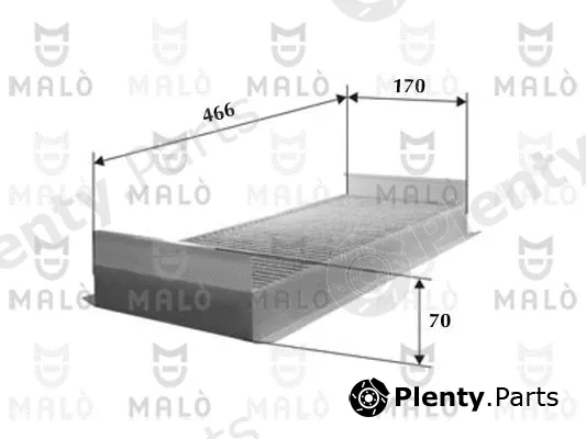 Akron-Malò 1530852 — Filter, cabin air