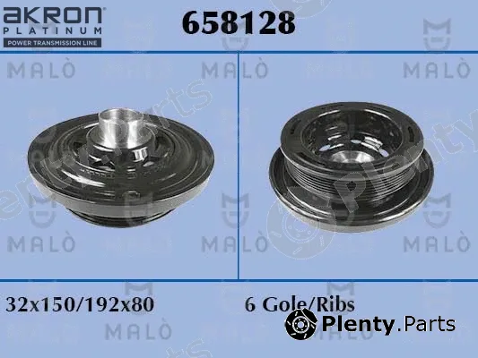 Akron-Malò 658128 — Belt Pulley, crankshaft