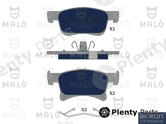 Akron-Malò 1051281 — Brake Pad Set, disc brake