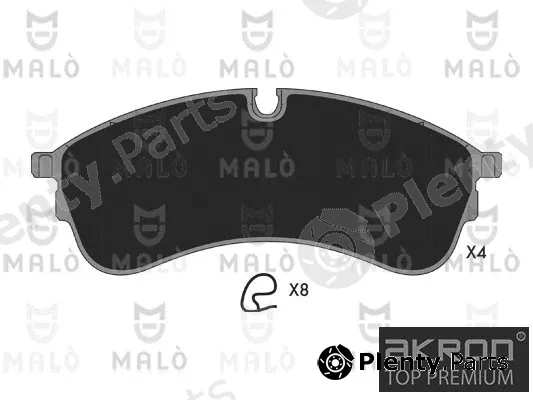 Akron-Malò 1051378 — Brake Pad Set, disc brake