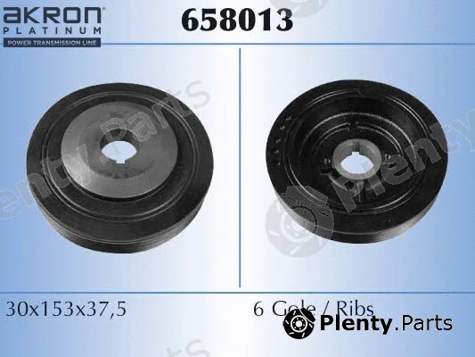 Akron-Malò 658013 — Belt Pulley, crankshaft