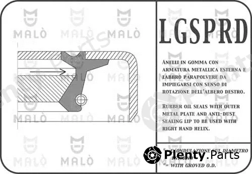 Akron-Malò 13367PRDA — Shaft Seal, manual transmission