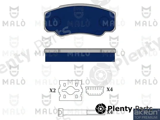 Akron-Malò 1050125 — Brake Pad Set, disc brake