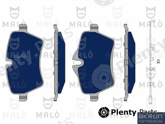 Akron-Malò 1050263 — Brake Pad Set, disc brake