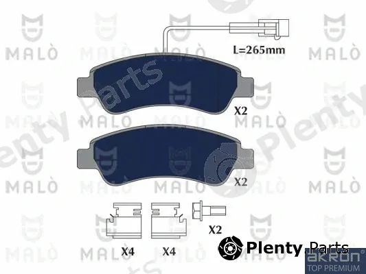Akron-Malò 1051223 — Brake Pad Set, disc brake