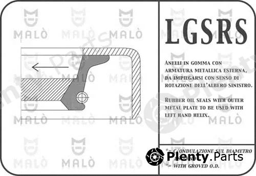 Akron-Malò 13363RSAC — Shaft Seal, manual transmission