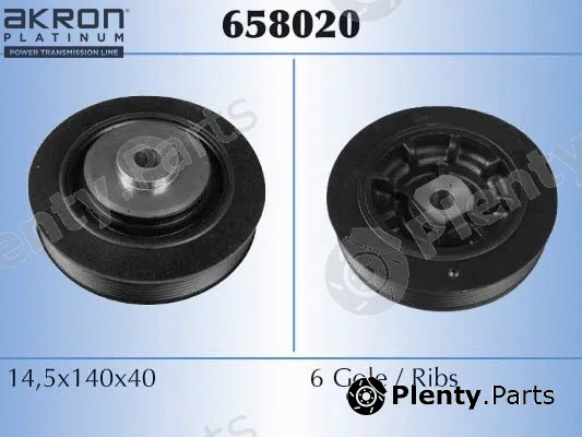 Akron-Malò 658020 — Belt Pulley, crankshaft