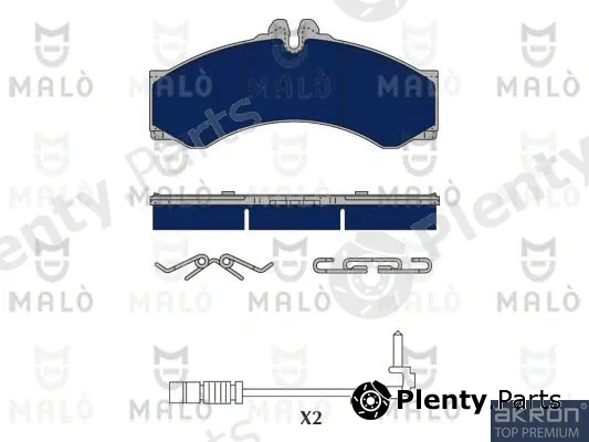 Akron-Malò 1050341 — Brake Pad Set, disc brake