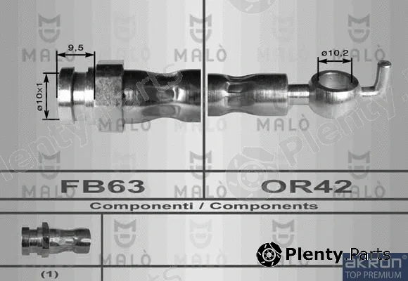 Akron-Malò 80037 — Brake Hose