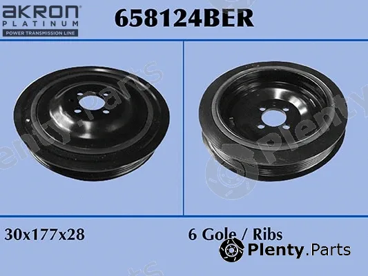 Akron-Malò 658124BER — Belt Pulley, crankshaft