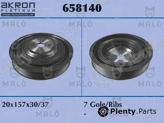 Akron-Malò 658140 — Belt Pulley, crankshaft