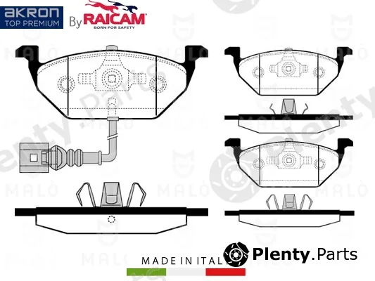 Akron-Malò 28480103 — Brake Pad Set, disc brake
