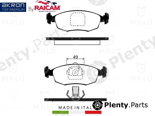 Akron-Malò 28480078 — Brake Pad Set, disc brake