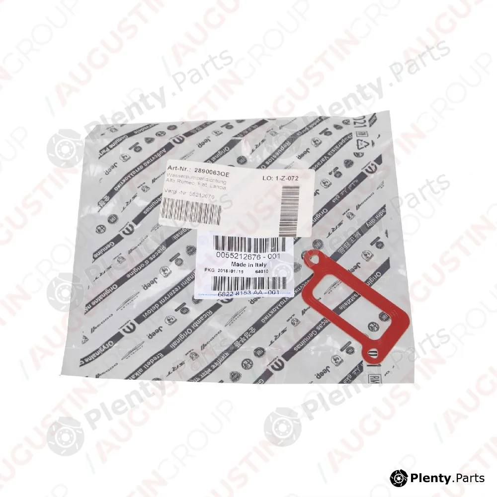 AugustinGroup 2890063OE — Gasket, water pump ORIGINAL FIAT
