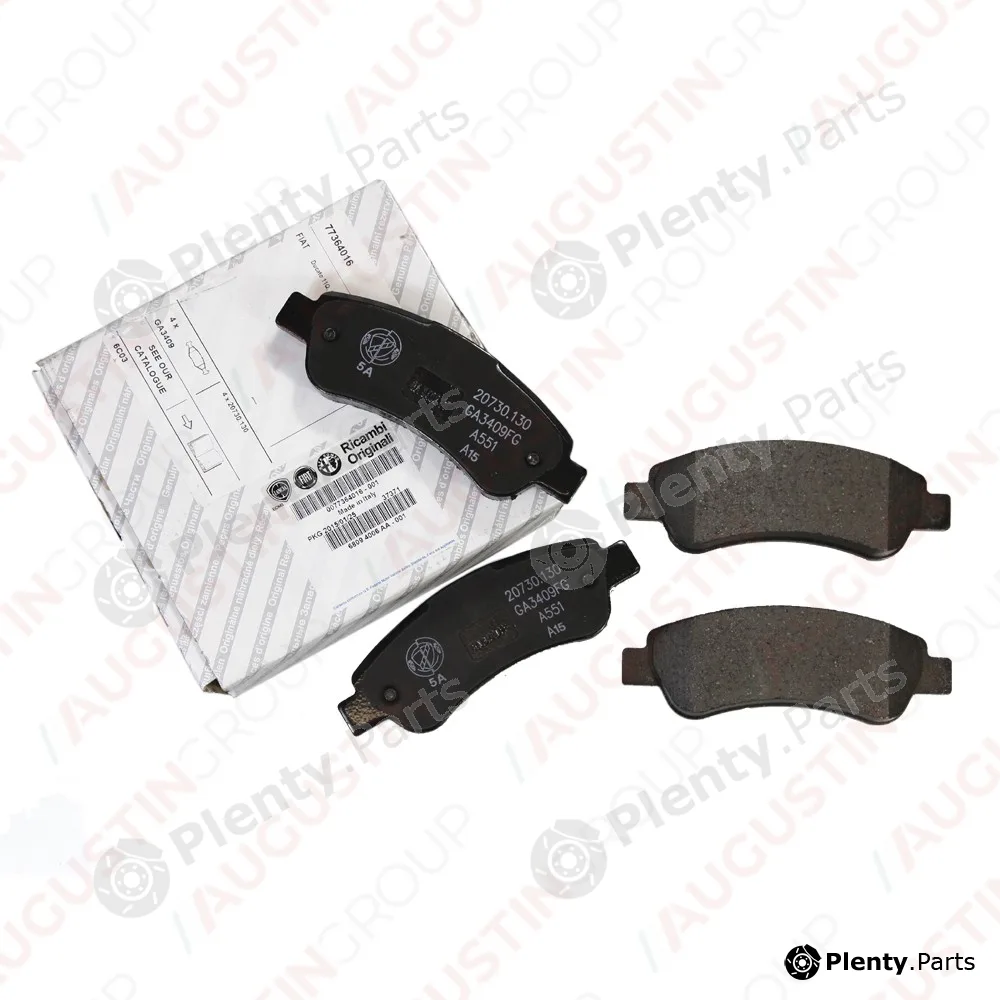 AugustinGroup 4220028OE — Brake Pad Set, disc brake ORIGINAL FIAT
