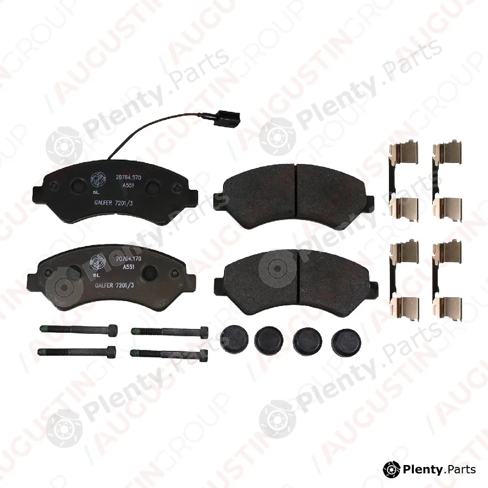 AugustinGroup 4220207OE — Brake Pad Set, disc brake ORIGINAL FIAT