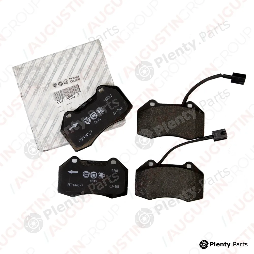 AugustinGroup 4220203OE — Brake Pad Set, disc brake ORIGINAL FIAT