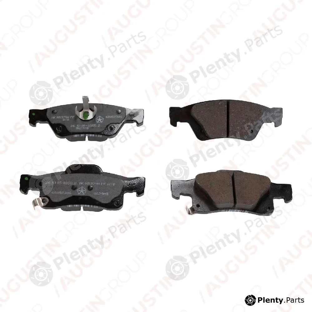 AugustinGroup 4227020OE — Brake Pad Set, disc brake ORIGINAL FIAT