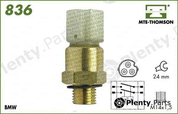 Mte-Thomson 836 — Temperature Switch, radiator fan