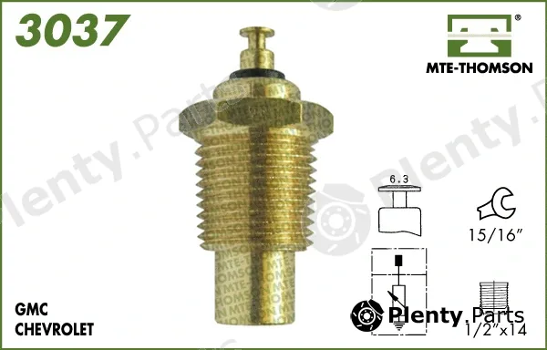 Mte-Thomson 3037 — Sensor, coolant temperature