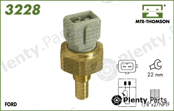 Mte-Thomson 3228 — Sensor, coolant temperature
