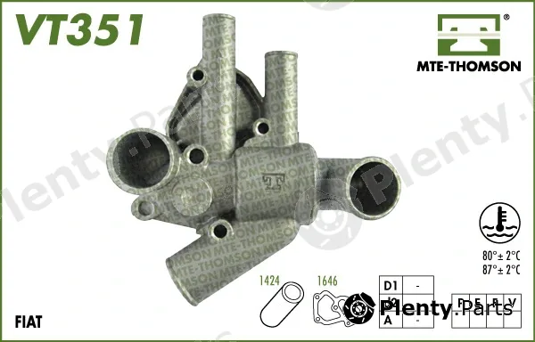 Mte-Thomson VT351.80 — Thermostat, coolant