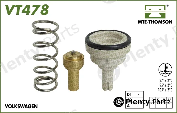 Mte-Thomson VT478.105 — Thermostat, coolant
